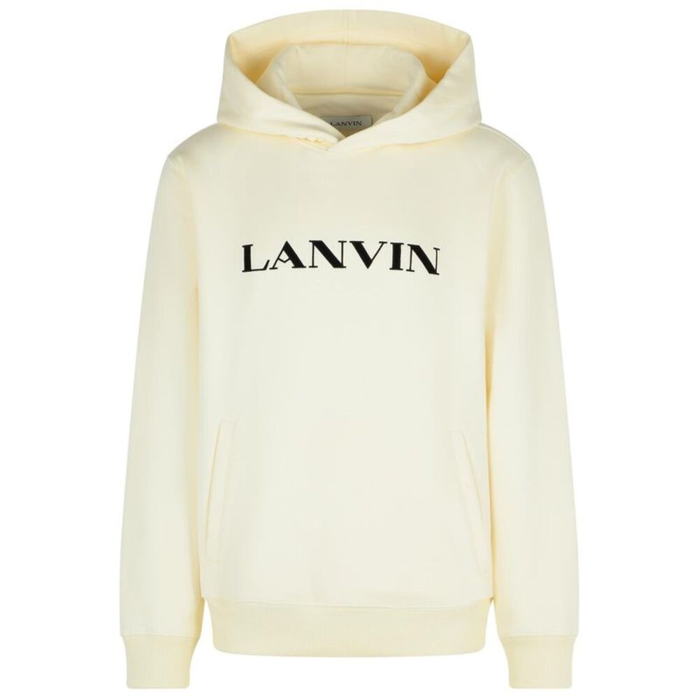 Lanvin Ivory Cotton Sweatshirt Men